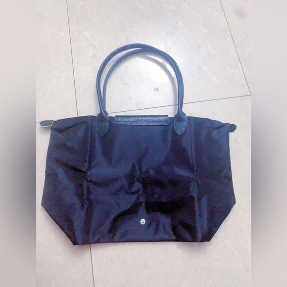 Longchamp large tote bag black color universal style versatile shoulder Purse - Picture 7 of 15